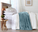 Velvet Plush Sherpa Luxury Bed Blanket - Cielo Collection by Great Bay Home