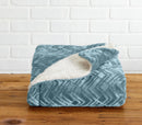Velvet Plush Sherpa Luxury Bed Blanket - Cielo Collection by Great Bay Home