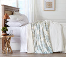 Velvet Plush Sherpa Luxury Bed Blanket - Cielo Collection by Great Bay Home