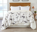 Velvet Plush Sherpa Luxury Bed Blanket - Cielo Collection by Great Bay Home