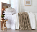 Velvet Plush Sherpa Luxury Bed Blanket - Cielo Collection by Great Bay Home