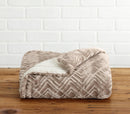 Velvet Plush Sherpa Luxury Bed Blanket - Cielo Collection by Great Bay Home