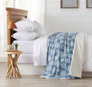 Velvet Plush Sherpa Luxury Bed Blanket - Cielo Collection by Great Bay Home