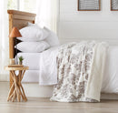 Velvet Plush Sherpa Luxury Bed Blanket - Cielo Collection by Great Bay Home
