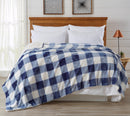 Velvet Plush Sherpa Luxury Bed Blanket - Cielo Collection by Great Bay Home