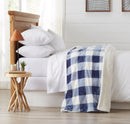 Velvet Plush Sherpa Luxury Bed Blanket - Cielo Collection by Great Bay Home