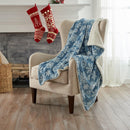 Velvet Plush Sherpa Luxury Bed Blanket - Cielo Collection by Great Bay Home