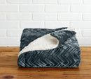 Velvet Plush Sherpa Luxury Bed Blanket - Cielo Collection by Great Bay Home