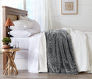 Velvet Plush Sherpa Luxury Bed Blanket - Cielo Collection by Great Bay Home
