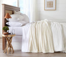 Velvet Plush Sherpa Luxury Bed Blanket - Cielo Collection by Great Bay Home