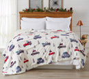 Velvet Plush Sherpa Luxury Bed Blanket - Cielo Collection by Great Bay Home