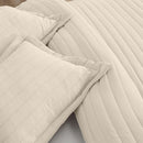 Solid Striped Quilt - Virginia Collection by Great Bay Home