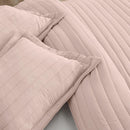 Solid Striped Quilt - Virginia Collection by Great Bay Home