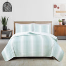 Everette Collection Ombre Striped Quilt Set by Great Bay Home