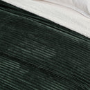 Ribbed Sherpa Throw Blanket - Corduroy Collection by Great Bay Home