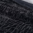 Ruched Faux Fur Throw Blanket - Alondra Collection by Great Bay Home