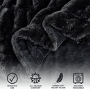 Ruched Faux Fur Throw Blanket - Alondra Collection by Great Bay Home