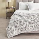 Ruched Faux Fur Throw Blanket - Alondra Collection by Great Bay Home
