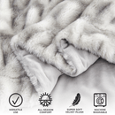 Ruched Faux Fur Throw Blanket - Alondra Collection by Great Bay Home