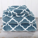 Printed Plush Sheet - Velvet Luxe Lattice Collection by Great Bay Home