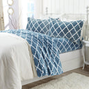 Printed Plush Sheet - Velvet Luxe Lattice Collection by Great Bay Home