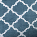 Printed Plush Sheet - Velvet Luxe Lattice Collection by Great Bay Home
