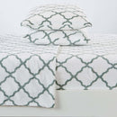 Printed Plush Sheet - Velvet Luxe Lattice Collection by Great Bay Home