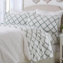 Printed Plush Sheet - Velvet Luxe Lattice Collection by Great Bay Home