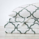 Printed Plush Sheet - Velvet Luxe Lattice Collection by Great Bay Home