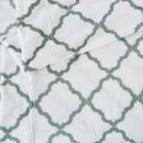 Printed Plush Sheet - Velvet Luxe Lattice Collection by Great Bay Home