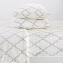 Printed Plush Sheet - Velvet Luxe Lattice Collection by Great Bay Home