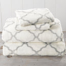 Printed Plush Sheet - Velvet Luxe Lattice Collection by Great Bay Home