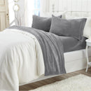 Solid Plush Sheet - Velvet Luxe Collection by Great Bay Home