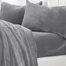 Solid Plush Sheet - Velvet Luxe Collection by Great Bay Home