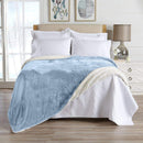 Velvet Plush Sherpa Luxury Bed Blanket - Kinsley Collection by Great Bay Home