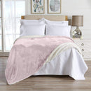 Velvet Plush Sherpa Luxury Bed Blanket - Kinsley Collection by Great Bay Home
