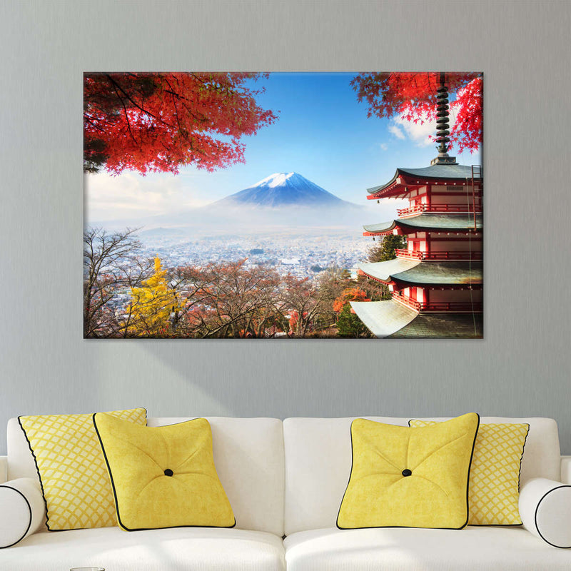 Autumn Mount Fuji Wall Art