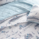 Coastal Toile Quilt Set - Cape Elizabeth Collection by Great Bay Home