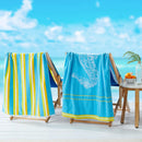 2 Pack 100% Cotton Jacquard Beach Towels - Playa Collection by Great Bay Home