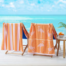 2 Pack 100% Cotton Jacquard Beach Towels - Playa Collection by Great Bay Home