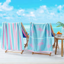 2 Pack 100% Cotton Jacquard Beach Towels - Playa Collection by Great Bay Home