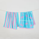 2 Pack 100% Cotton Jacquard Beach Towels - Playa Collection by Great Bay Home