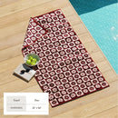Oversized Retro Printed Beach Towel - St. Barts Collection by Great Bay Home