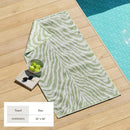 Oversized Retro Printed Beach Towel - St. Barts Collection by Great Bay Home