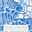 Oversized Retro Printed Beach Towel - St. Barts Collection by Great Bay Home