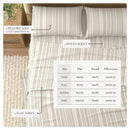 Striped Sheet Set - Elouise Collection by Great Bay Home