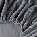 Solid Plush Fitted Sheet - Velvet Luxe Collection by Great Bay Home