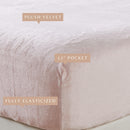 Solid Plush Fitted Sheet - Velvet Luxe Collection by Great Bay Home