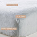 Solid Plush Fitted Sheet - Velvet Luxe Collection by Great Bay Home