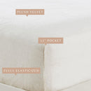 Solid Plush Fitted Sheet - Velvet Luxe Collection by Great Bay Home